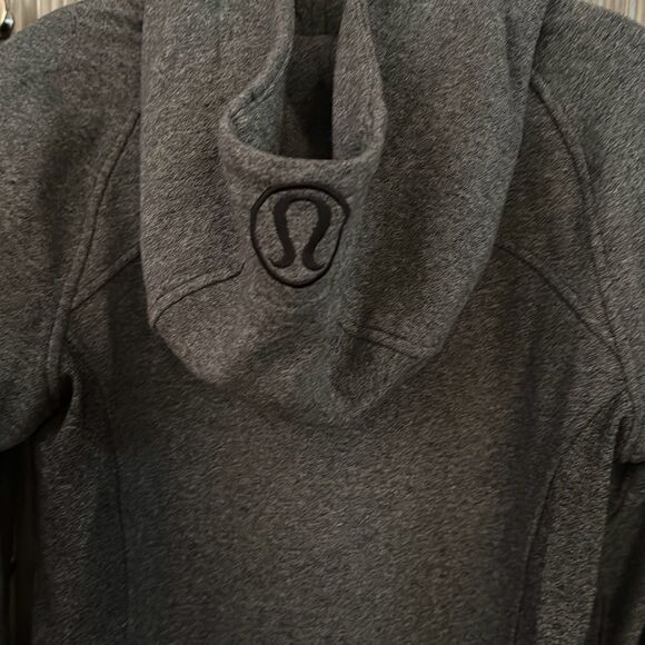 Lululemon Zippered Hoodie Sweatshirt grey size 8 - Picture 9 of 11